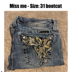 Miss Me Jeans - Size: 31 Inseam: 34 Style: Bootcut